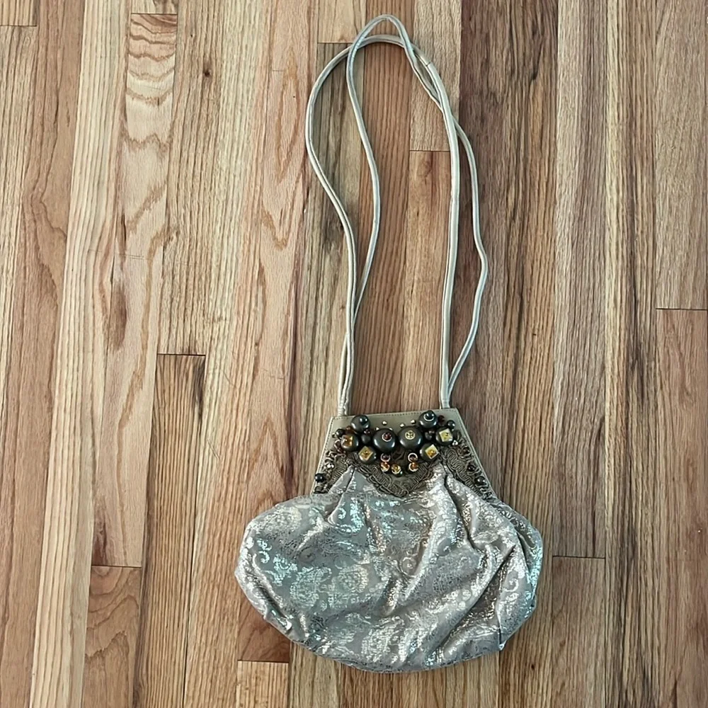 VINTAGE 1970’s BRACCIALINI/ BONWIT TELLER gold shoulder bag